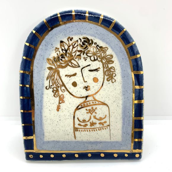 Amalfi - Blue Arch Ceramic Wall Tile