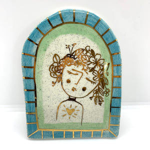 Amalfi - Teal Arch Ceramic Wall Tile