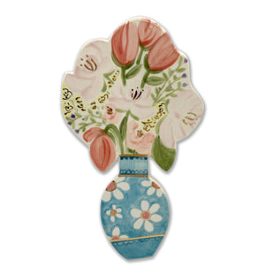 Medium Floral Ceramic Wall Tile